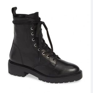 Steve Madden Grid Combat Boots Black 8.5